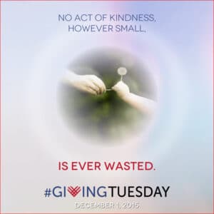 "No act of kindness, however small, is ever wasted." #GivingTuesday