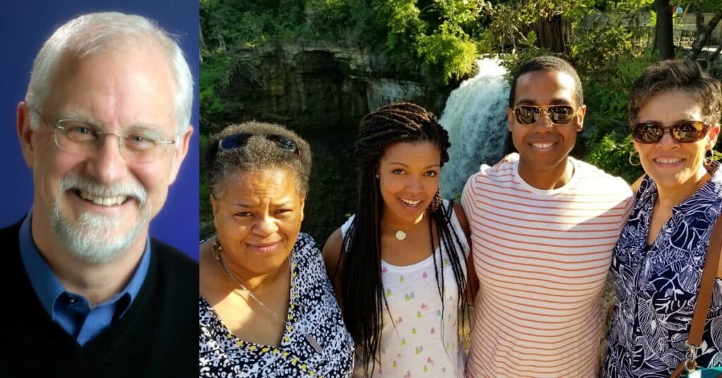 Photos of Don Meyer and the Alexander-Calloway family