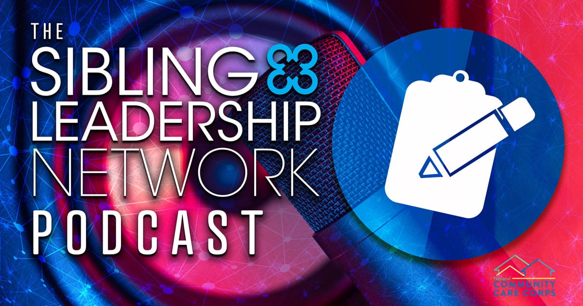 title card with image of speaker and microphone and clip art of a clipboard