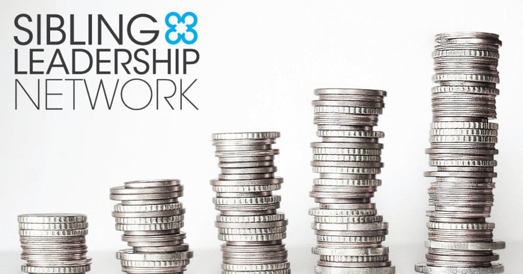 stacks of coins getting taller from left to right